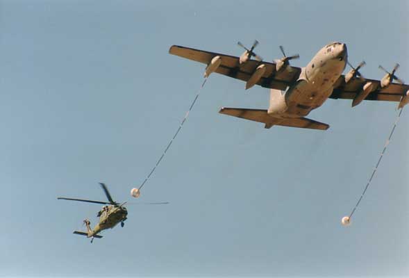 Picture of refueling helicopter